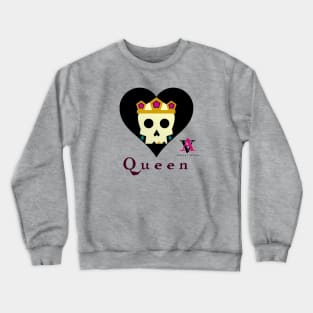 Ancient Attire Queen Skull Logo Tee Crewneck Sweatshirt